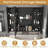 LED Cabinet Mirror with Defogging Function, Storage Rack and Hair Dryer Holder