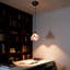 Luminaire suspendu 1 lumière fleur rose, douille E26 avec ampoule incluse, P 7,9 po