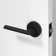 Dune Privacy Door Lever with Push Button and Round Rosette