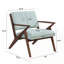 Chaise d'appoint 30 po moderne Mid-Century avec coussins moelleux