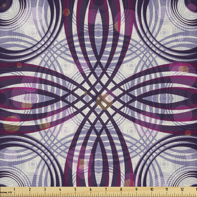 Daasia Ornament Stripes and Circles Fabric