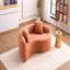 Canapé modulaire S-Curved Chenille: double profondeur, rose corail, sans assemblage, compact pour les petits espaces, 400 lb, L 66,9 po-32497313