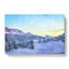 Mountain And Forest At Winter - Wrapped Canvas-56629431