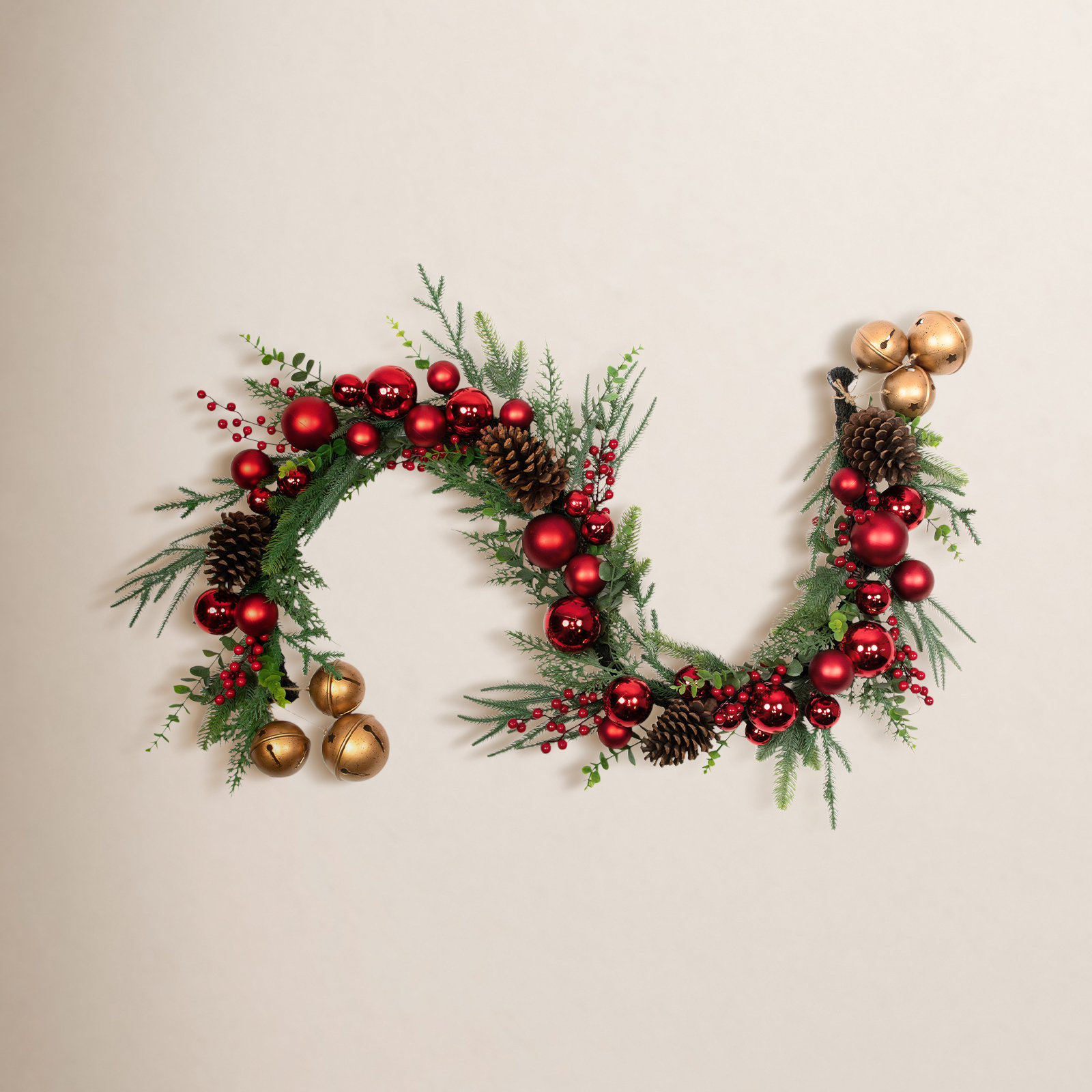 72" Jingle Bell Garland
