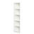 5 Triangle Sided White Bookshelf For Study And Kitchen With Structure Office Adjustable Storage