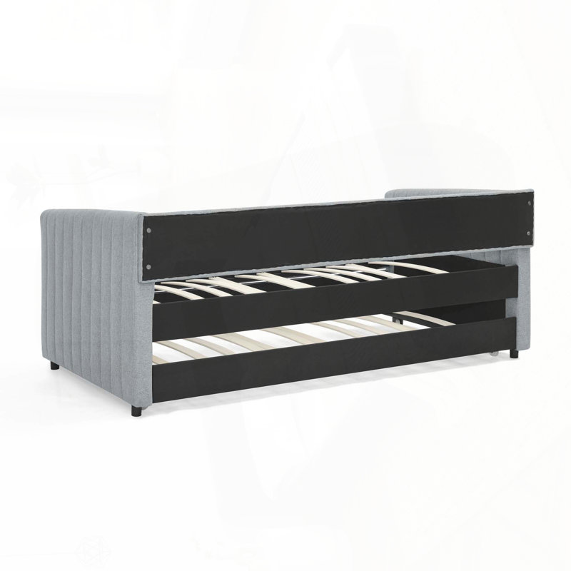 Lit simple avec rangement spacieux sous le lit, parfait pour le confort et l'organisation dans n'importe quelle chambre à coucher