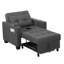 Fauteuil d'appoint à dossier convertible simple Marcio-461239309