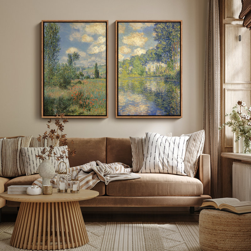 Art mural encadré rétro antique classique pour chambre à coucher, H 24 po x l 16 po, Naturel