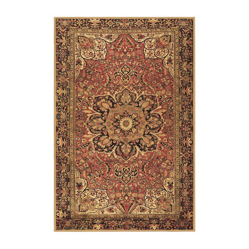 Tapis brun traditionnel Traditional 2291, Rectangle 2 pi x 3 pi
