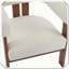 Chaise d'appoint moderne rembourrée pour la maison-654005637