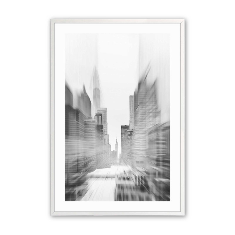 NYC City Rhythms, Cadre photo simple blanc opaque, H 9 po x l 11 po