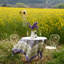 Lavender Handmade Floral Tablecloth-1797687439