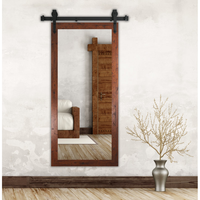 Miroir de salle de bain N Peace, H 68 po x l 36 po, Rustique foncé