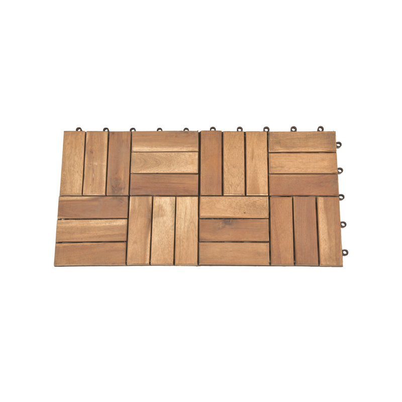 Avree 30 x 30cm Wood-Effect Tile in Natural Brown