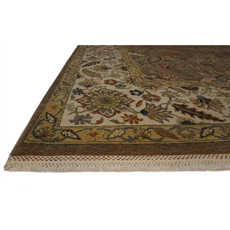 Cote D’Azure Hand Knotted Wool Area Rug, Rectangle 4' x 6'