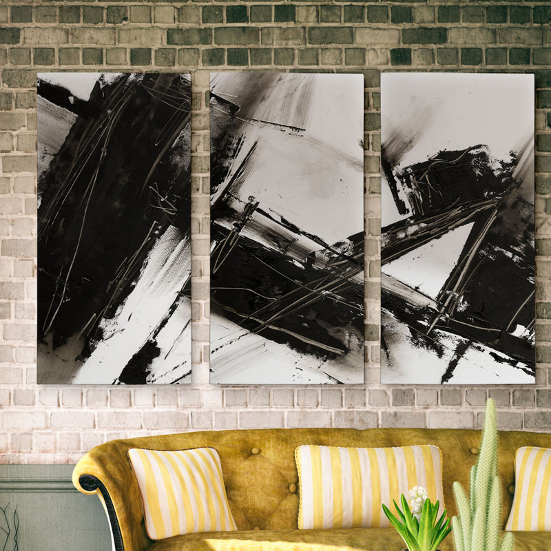 « diagonale matrix ii », reproduction d’art à multiples images sur toile, H 24 po x l 36 po x P 1,5 po