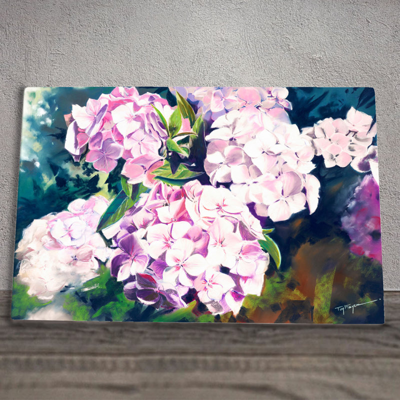 T.FISHER Traditional Plants & Flowers Wall Decor on Ceramic