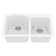 Karran Quartz 33'' X 22'' Double Bowl 60/40 Top Mount Drop-in Kitchen Sink Kit
