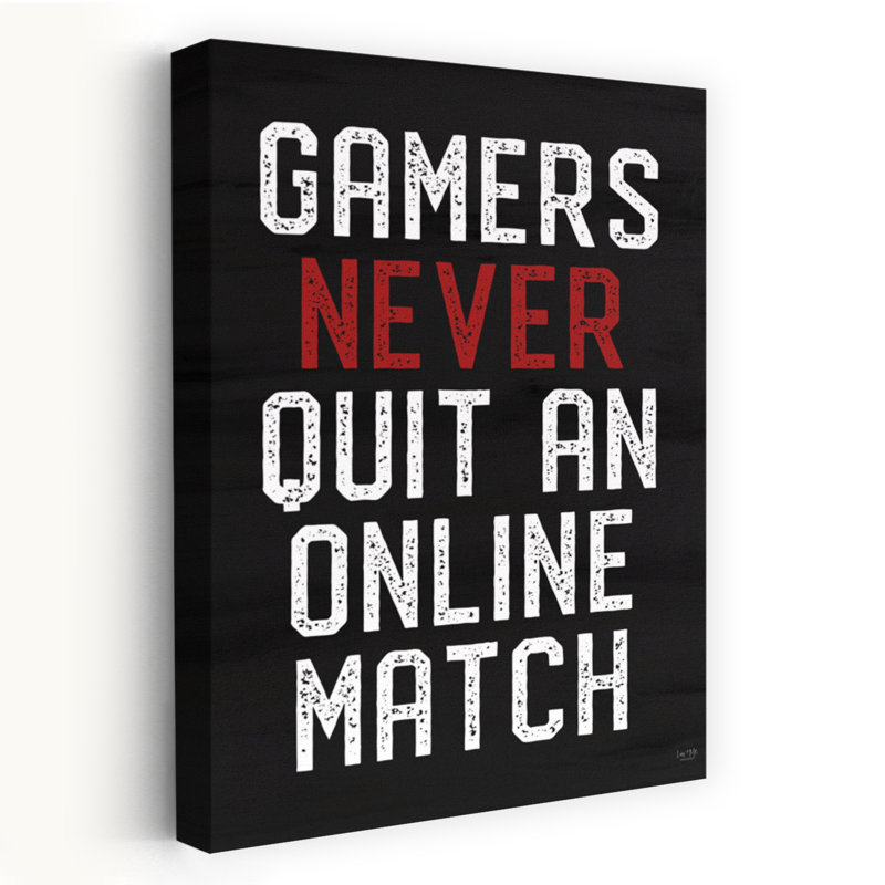 Art contemporain abstrait Gamers Never Quit, H 48 po x l 32 po