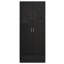 Eva High Gloss 2 Door Plain Wardrobe - H: 180cm x D: 47cm x W: 76cm-27474038