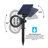 Solar Powered LED Adjustable Spotlight Wall Light Landscape Light Bright and Dark Sensing
