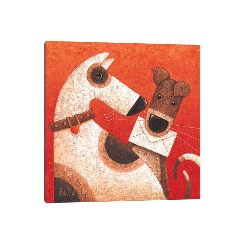 «You Got Got Mail» par Peter adderley - reproduction d'art sur toile tendue, H 12 po x l 12 po x P 0,75 po