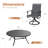 8-Person Patio Dining Set with 60" Round Patio Dining Table and 8 PVC-coated polyester Swivel Chairs-114976967
