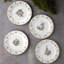 Ensemble de 4 assiettes à hors-d'œuvre de 6-1 / 4 po Noritake Holly & Berry Gold