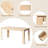 Elegant Rectangle Dining Table, Sturdy Kitchen Table-1009695969-1009695900-1009695971