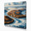 Art mural sur toile gris «USA State Virginia»