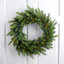 Real Touch B/O Pre-Lit Noble Fir Cedar Christmas Wreath - 24" - Warm White LED