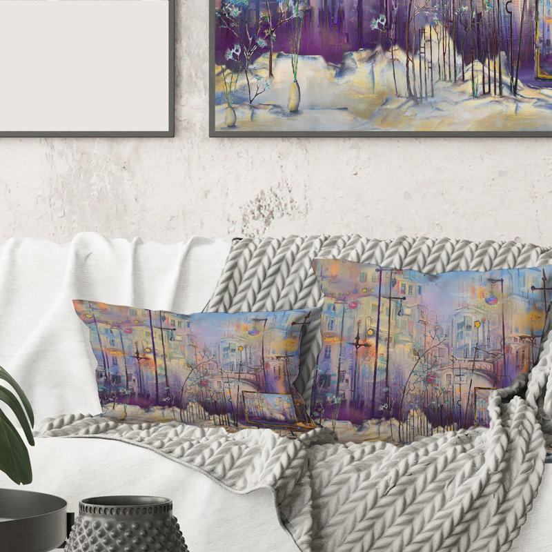 Abstract Throw Pillow