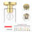 1-Light Semi-Flush Mount Cylinder Glass Shade Light(Gold)-1515491974