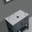 Meuble-lavabo pour salle de bain 30 po gris