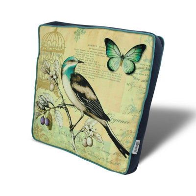 Premium Square Cushion, 16.5 x 16.5 inches, 50% Cotton / 50% Polyester | Washable & Ironable with Concealed Zip | Silicone Filling for Ultimate Comfort | Removable Cover, Perfect for Home Decor & Relaxation
