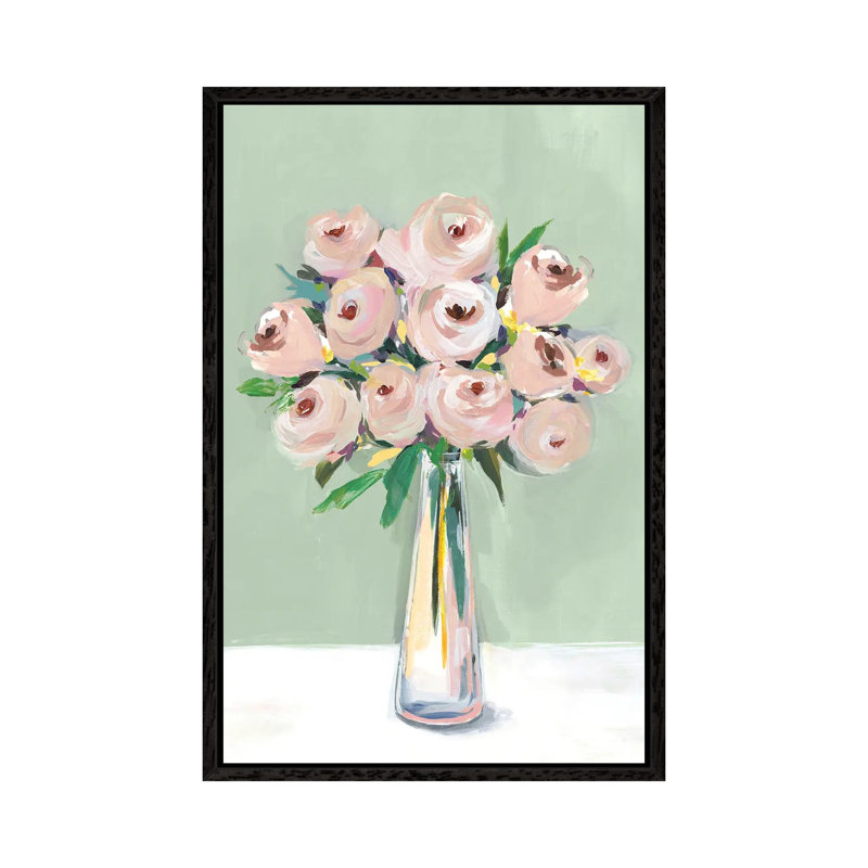 Hello Spring II by Isabelle Z - Painting on Canvas, 101.6 cm H x 66.04 cm W, Black Framed