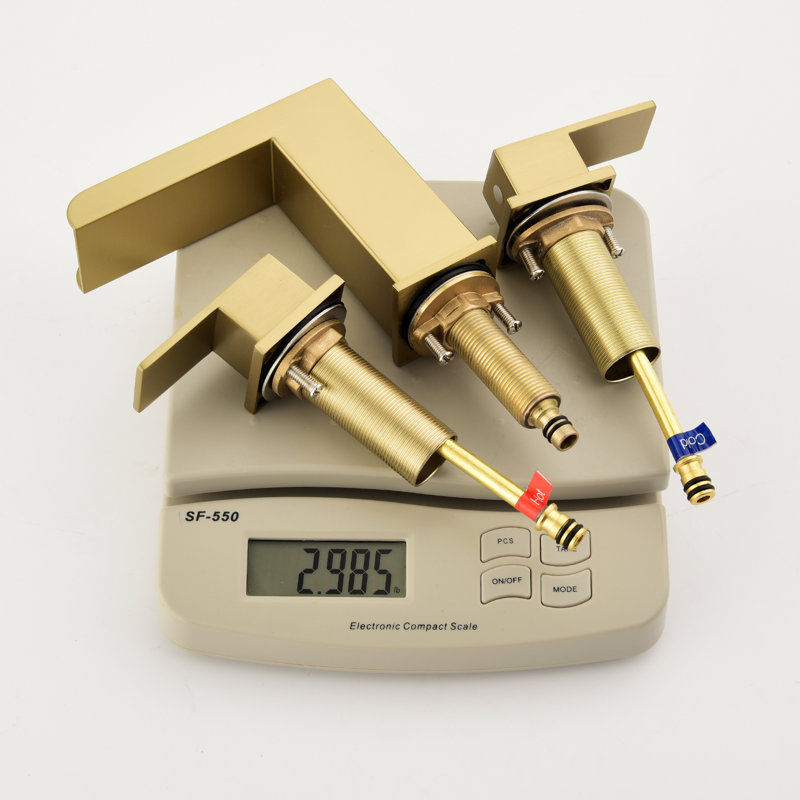 Bathroom Faucet with Drain Assembly, Brushed Gold