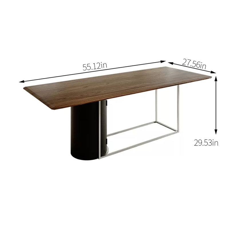 Table de salle à manger Kopelin, L 27,56 po x L 55,12 po