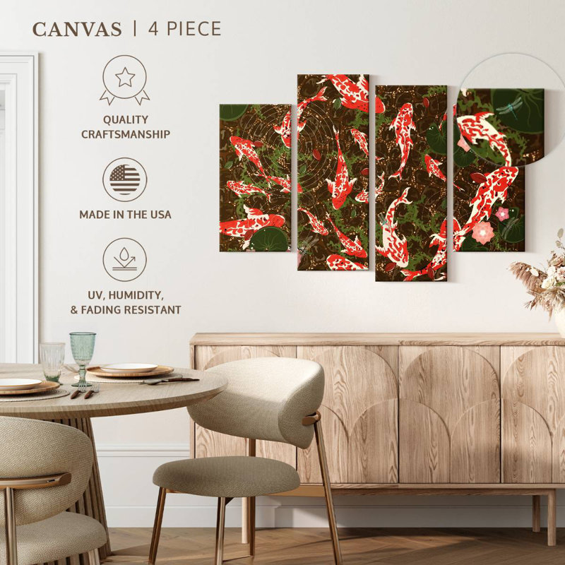 Brampt Koi Pond Patterns, 42" H x 68" W