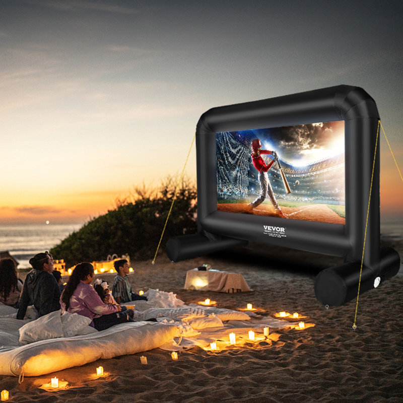 VEVOR 14 FT Black Inflatable Outdoor Movie Screen