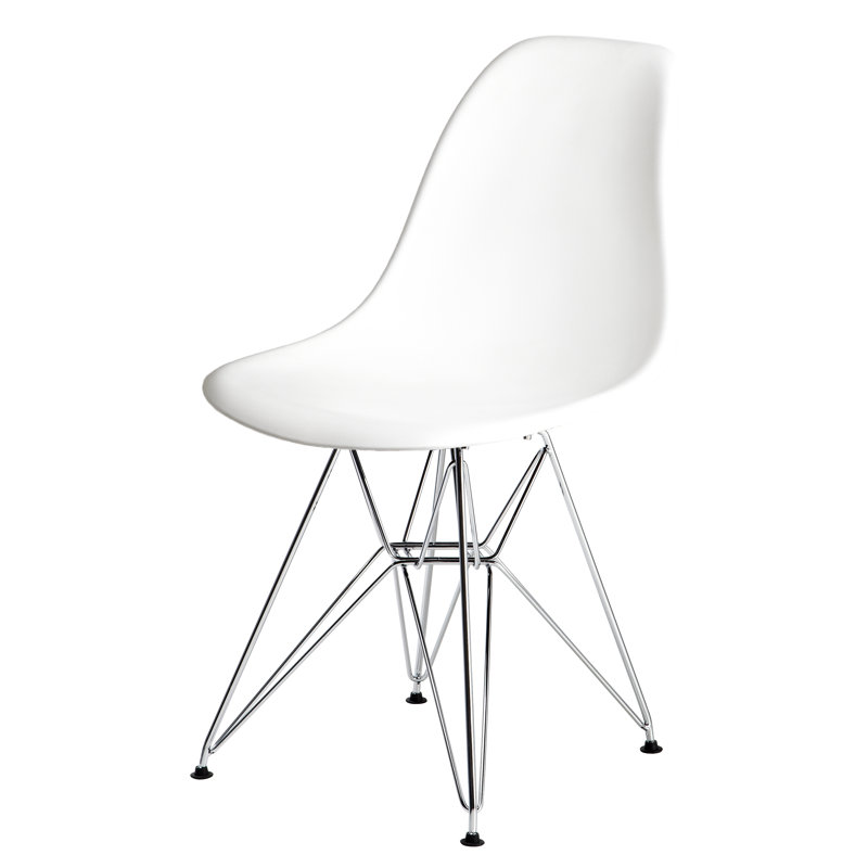 Chaise d'appoint Osblek en blanc uni