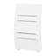 Chaise longue de patio portative pliable pour les hanches, confort au bord de la piscine anti-dérive avec appui-tête réglable et ancrages pour sacs de sable, blanc-725006585