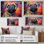 «Popart Pug Parade III», reproduction sur toile-333343359-333343344
