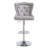 Swivel Upholstered Adjustable Counter Stool With Tufted Backs Set of 4-120959109-120959108