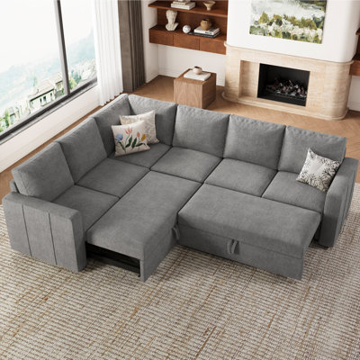 L-Shaped Modular Sleeper Sectional