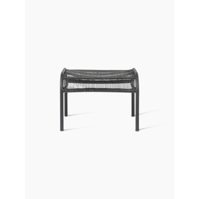 Loop Outdoor Ottoman, Black