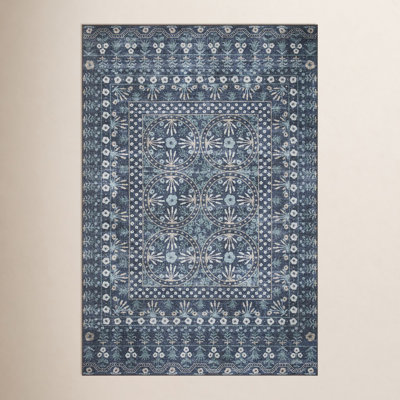 Rifle Paper Co. x Loloi Blue Floral Rug