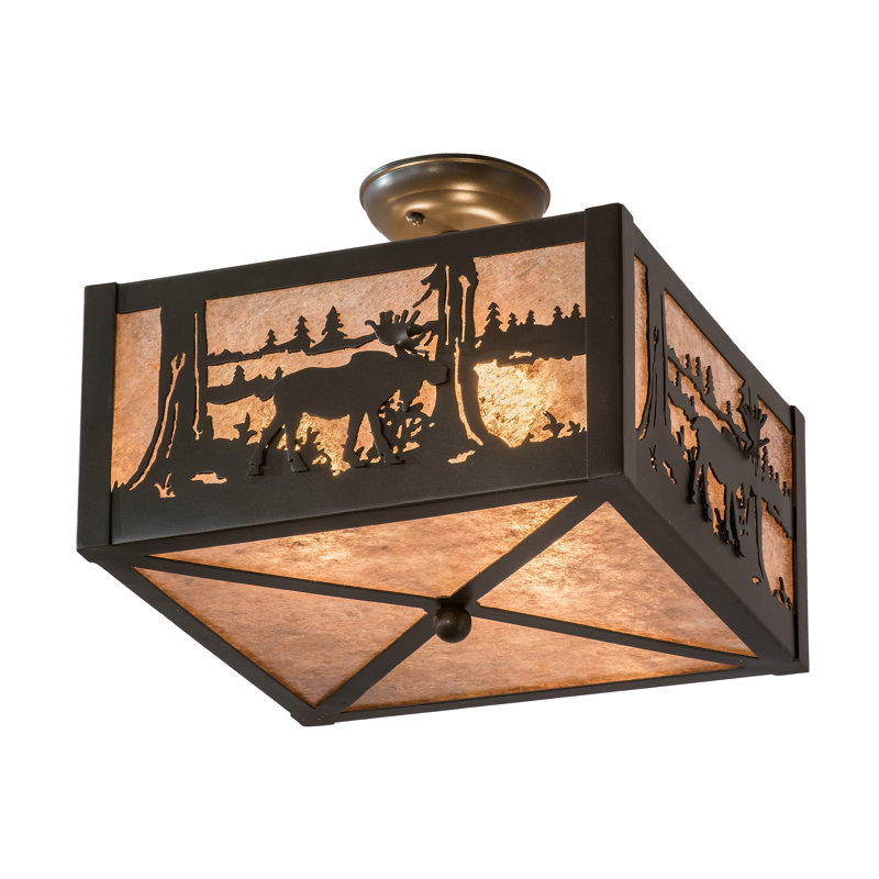 3 - Light Semi Flush Mount