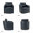 Alfonso 28.74'' Wide Genuine Leather Swivel Barrel Chair with Nailed Trim-1417893658