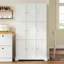Armoire de rangement verticale H 63 po à 9 portes avec tablettes réglables et ancrage anti-basculement